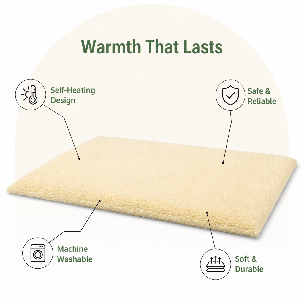 DogBedHouse Self-Warming & Washable Pet Bed