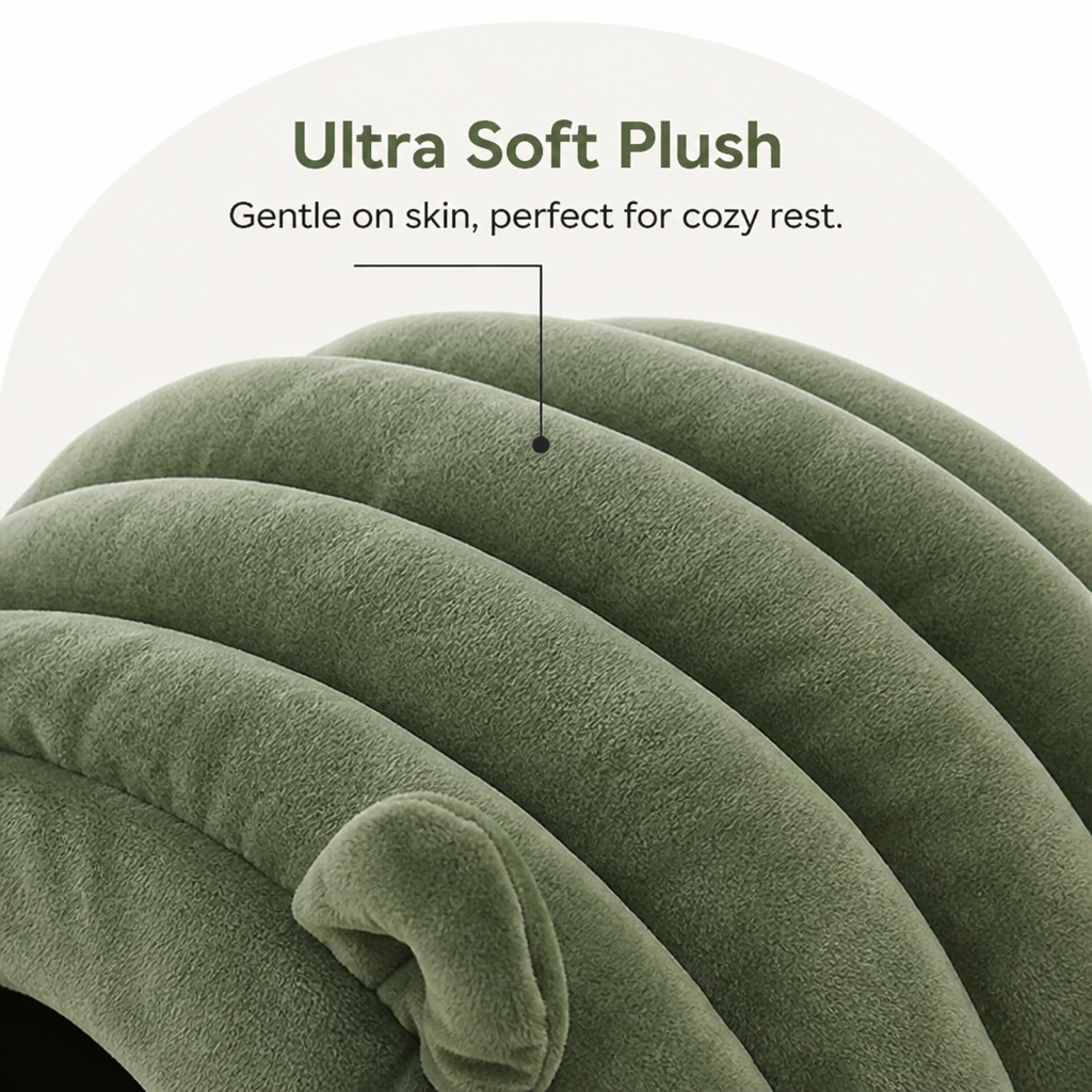 DogBedHouse Semi-Closed Sherpa Plush Pet Nest