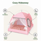 DogBedHouse Semi-Enclosed Breathable Mesh & Non-Slip Pet Tent