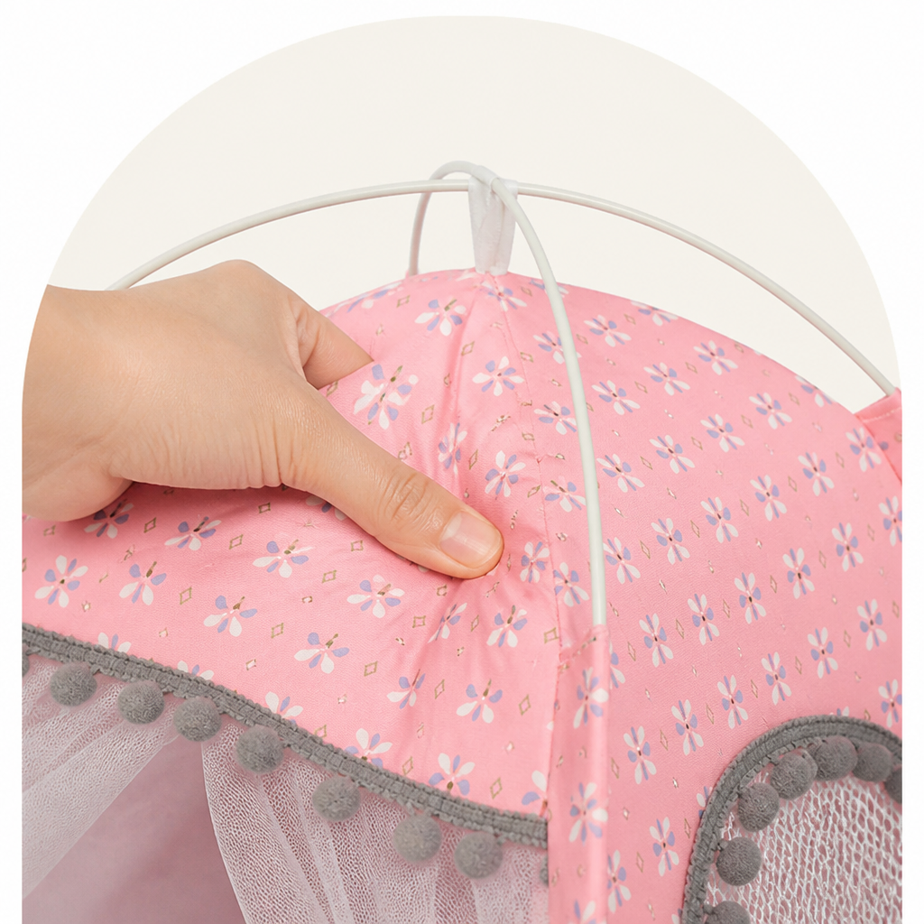 DogBedHouse Semi-Enclosed Breathable Mesh & Non-Slip Pet Tent