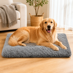 DogBedHouse Short Plush & High-Elastic Wave Sponge Dog Bed (Removable Washable Cover)