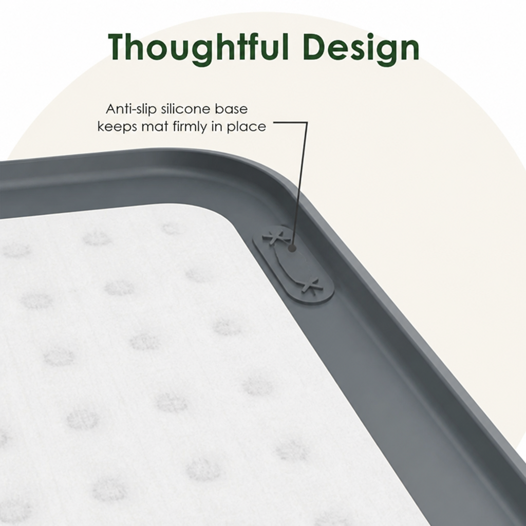 DogBedHouse Silicone Leak-Proof Raised-Edge Pee Pad Holder