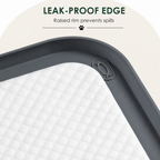 DogBedHouse Silicone Raised-Edge Non-Slip Pee Pad Holder (Corner Snaps)