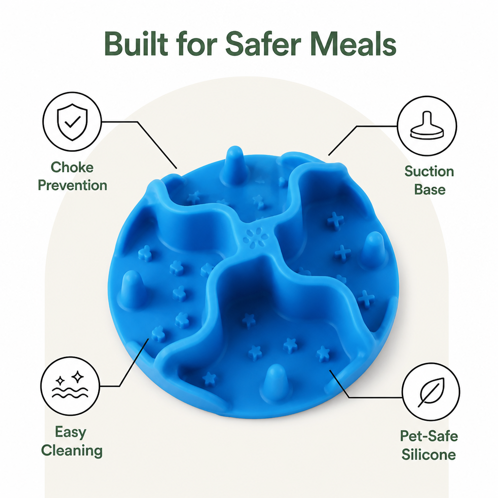 DogBedHouse Silicone Slow Feeder Mat (Suction Cups)