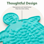 DogBedHouse Silicone Slow-Feeding Lick Mat (Suction-Cup Base)