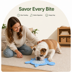 DogBedHouse Silicone Slow-Feeding Lick Mat (Suction-Cup Base)
