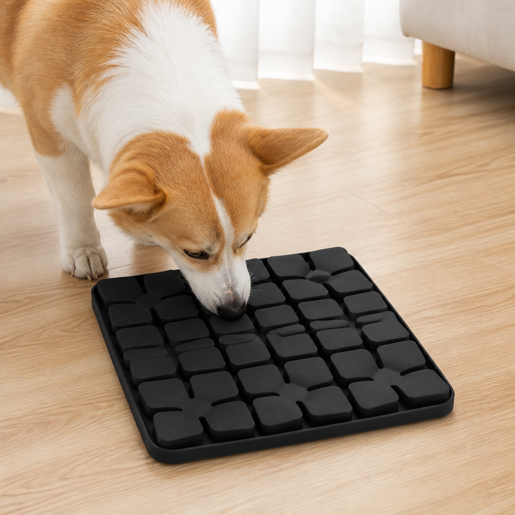 DogBedHouse Silicone Suction-Cup Slow-Feeder Snuffle Mat