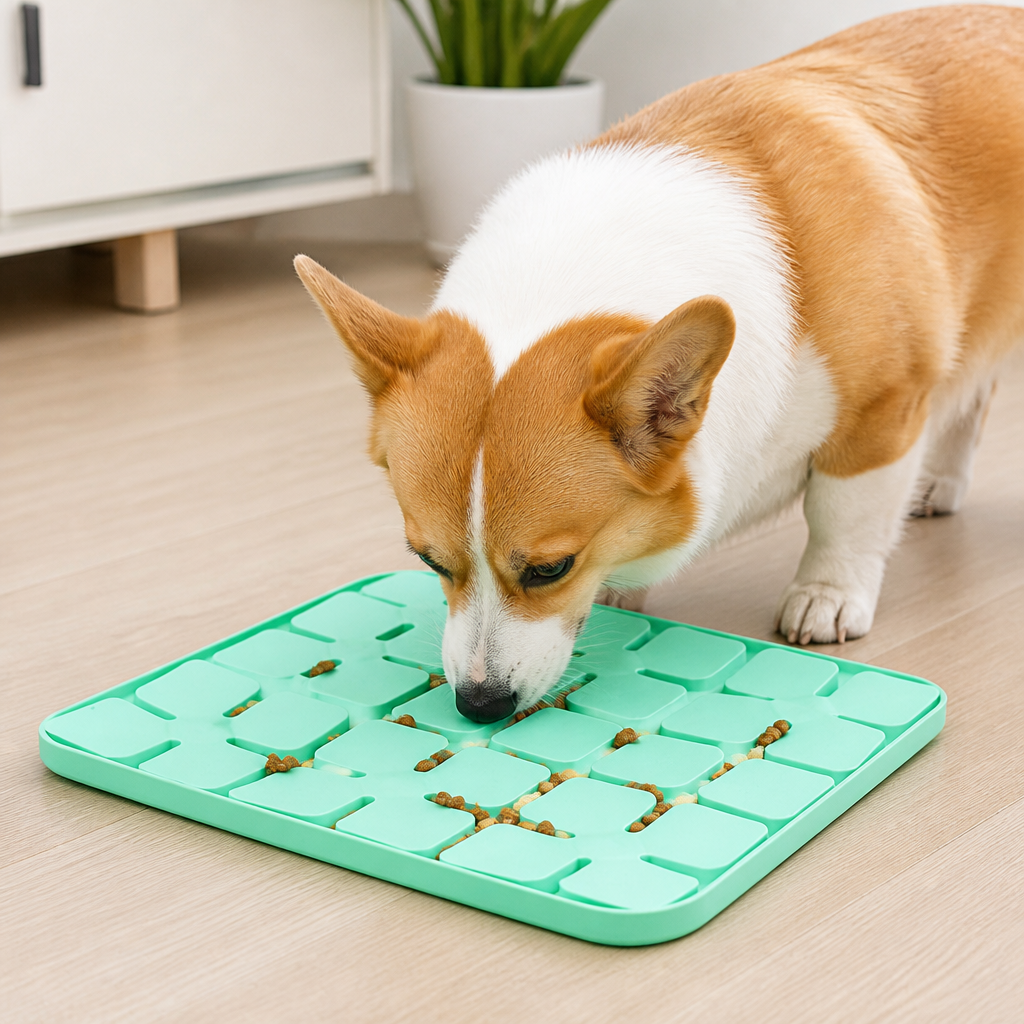 DogBedHouse Silicone Suction-Cup Slow-Feeder Snuffle Mat