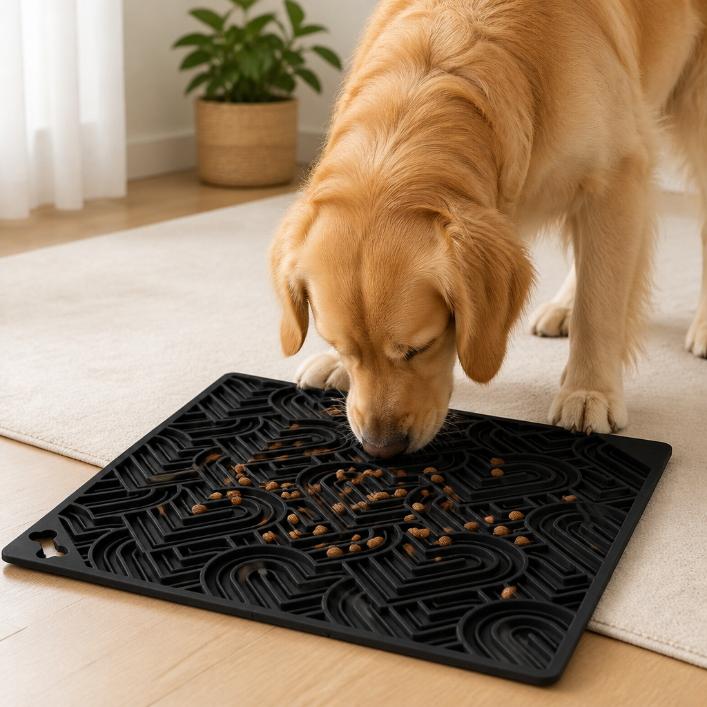 DogBedHouse Silicone Suction-Cup Slow-Feeder Snuffle Mat