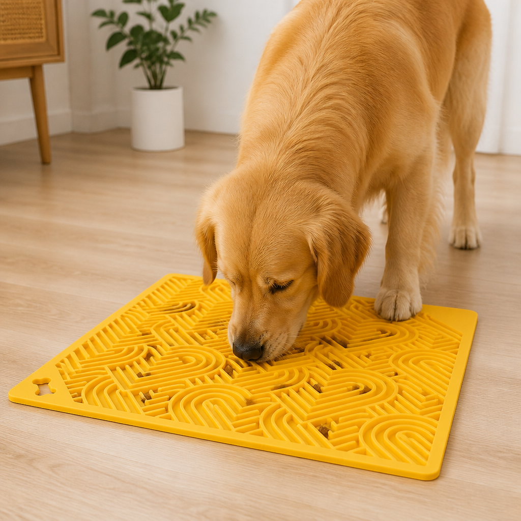DogBedHouse Silicone Suction-Cup Slow-Feeder Snuffle Mat