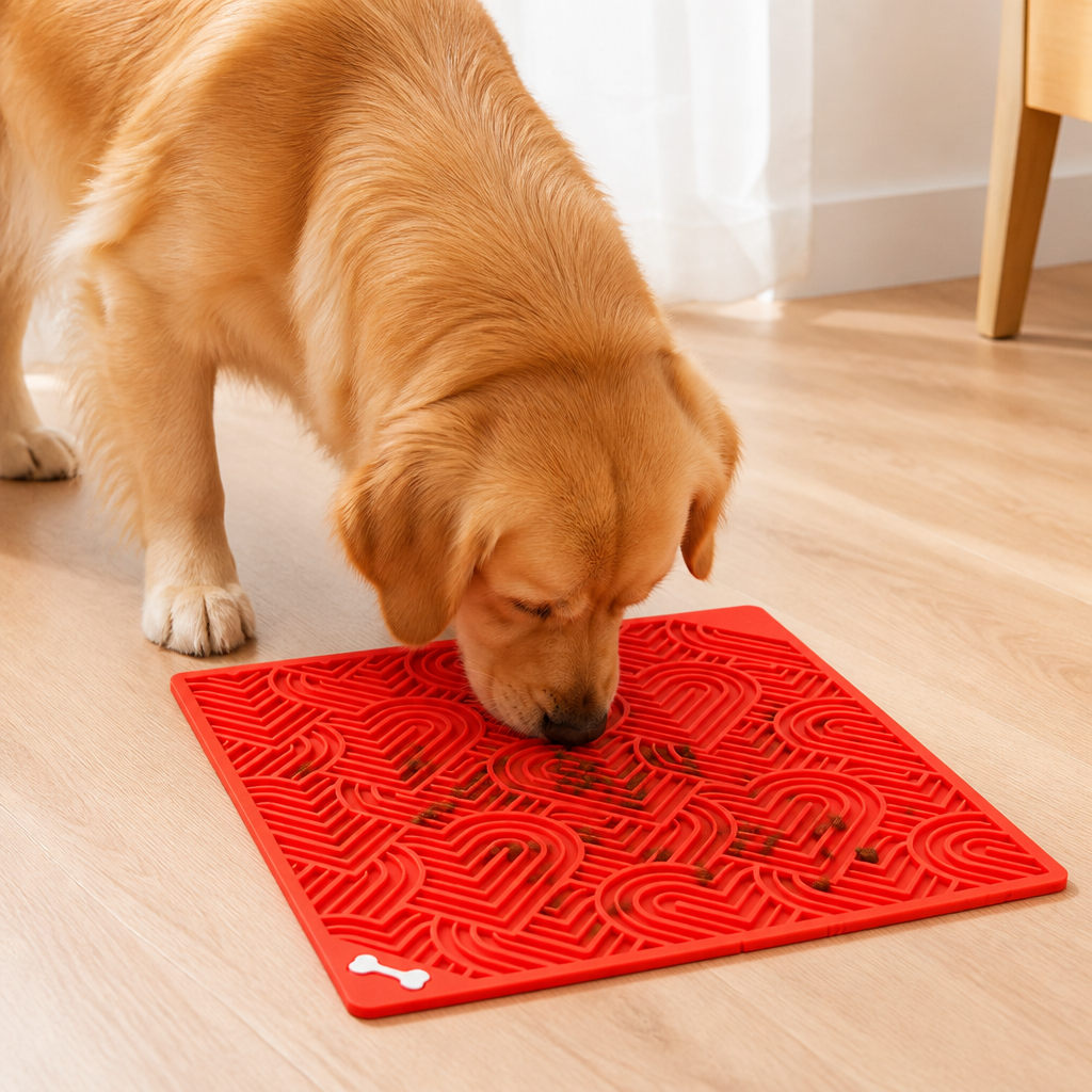 DogBedHouse Silicone Suction-Cup Slow-Feeder Snuffle Mat