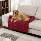 DogBedHouse Slip-Resistant & Waterproof Bolster Bed (Removable Bolsters & Washable Cover)