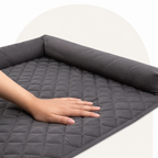 DogBedHouse Slip-Resistant & Waterproof Bolster Bed (Removable Bolsters & Washable Cover)