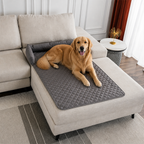 DogBedHouse Slip-Resistant & Waterproof Bolster Bed (Removable Bolsters & Washable Cover)