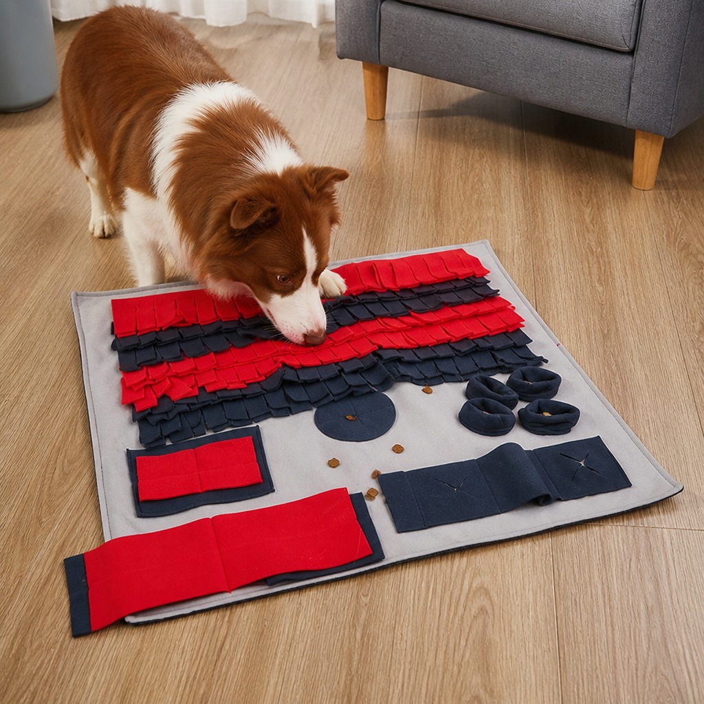 DogBedHouse Slow-Feed & Scent-Training Dog Snuffle Mat (Washable)