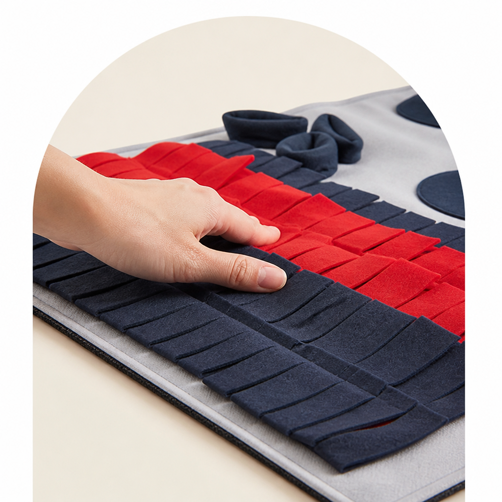 DogBedHouse Slow-Feed & Scent-Training Dog Snuffle Mat (Washable)