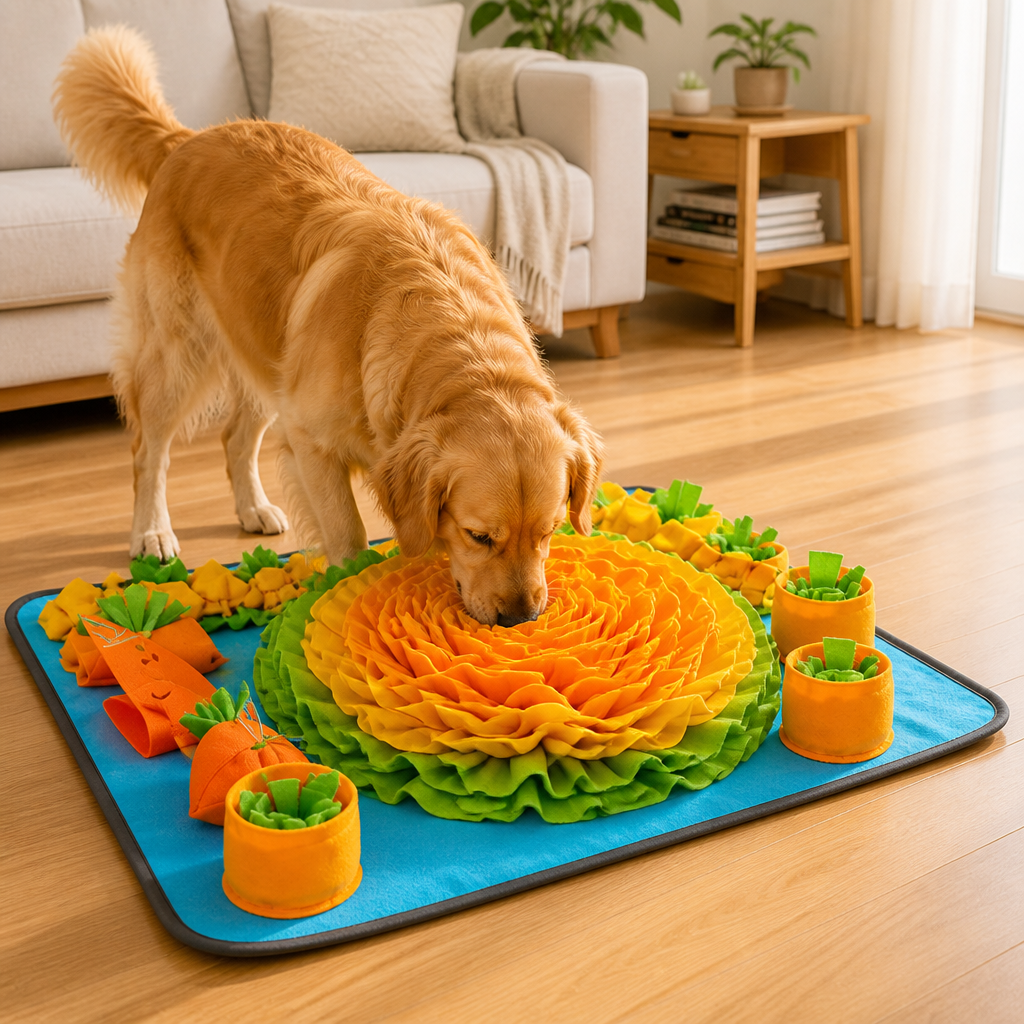 DogBedHouse Slow-Feeder & Washable Snuffle Mat