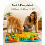 DogBedHouse Slow-Feeder & Washable Snuffle Mat