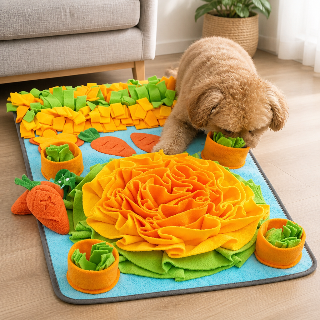 DogBedHouse Slow-Feeder & Washable Snuffle Mat