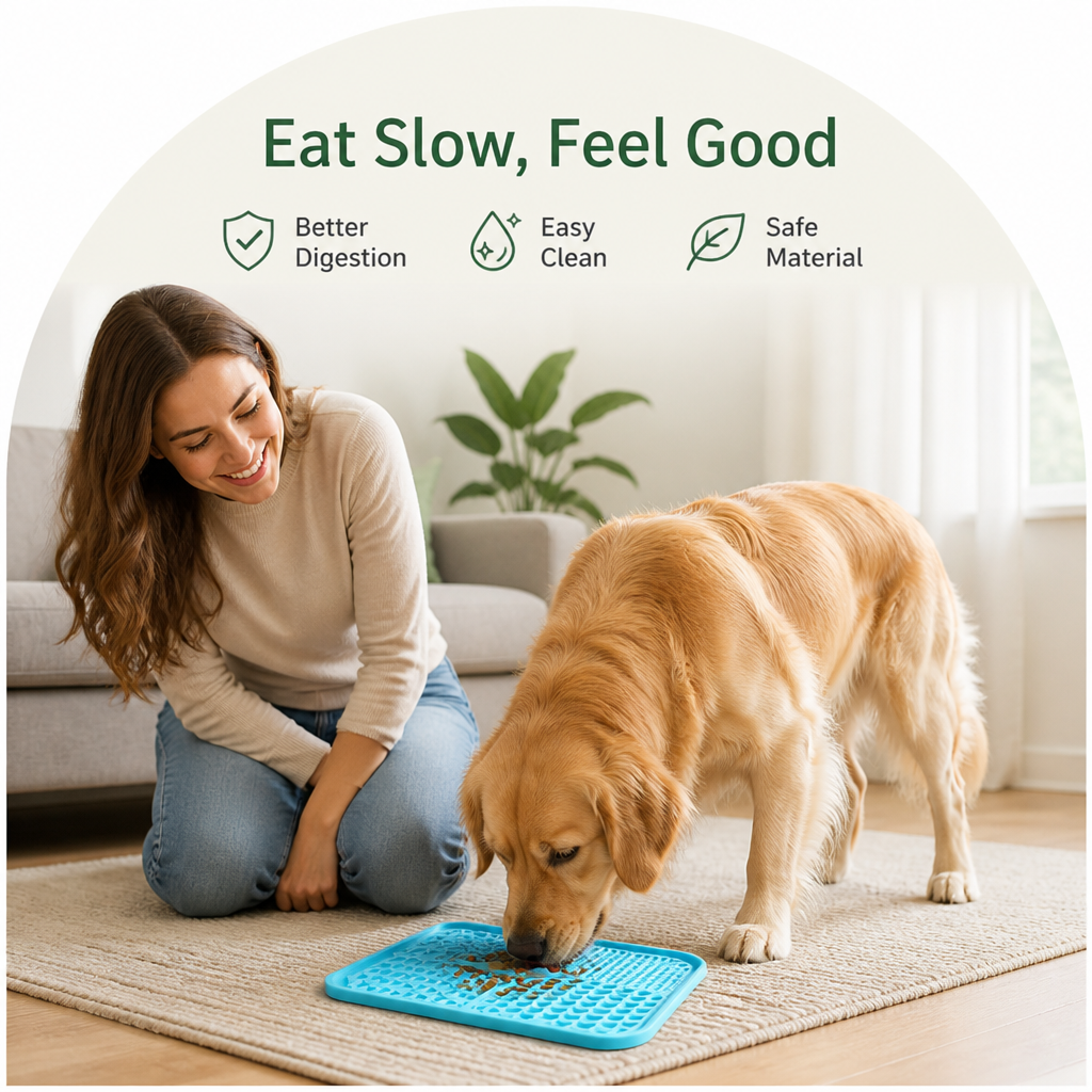 DogBedHouse Slow-Feeding Food-Grade Silicone Lick Mat