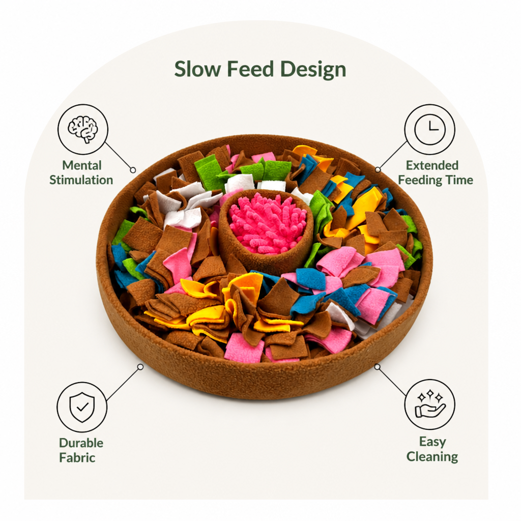 DogBedHouse Slow-Feeding & Washable Snuffle Mat