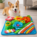 DogBedHouse Soft Fleece & Slow-Feeding Dog Puzzle Mat