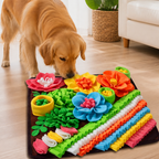 DogBedHouse Soft Fleece & Slow-Feeding Dog Puzzle Mat