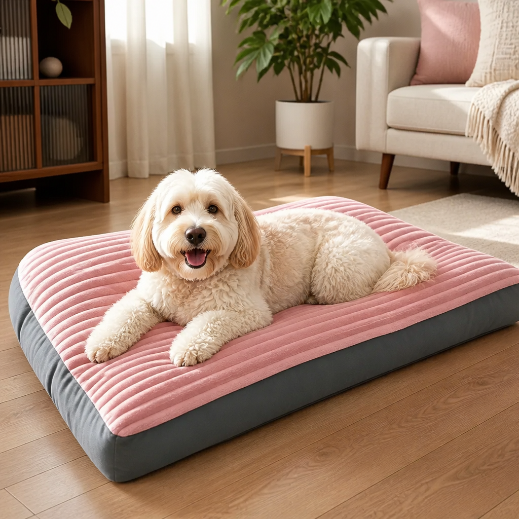 DogBedHouse Soft Fleece & Washable Dog Bed (Removable Cover)