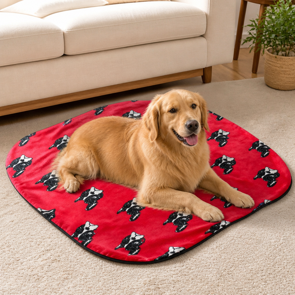 DogBedHouse Soft Fleece Washable Pet Blanket (Bulldog & Bull Terrier Prints)