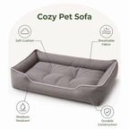 DogBedHouse Soft Fleece & Waterproof Bottom Pet Sofa