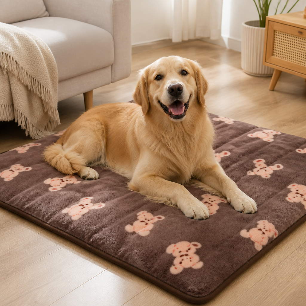 DogBedHouse Soft Fluffy Flannel Pet Blanket (Multiple Sizes & Patterns)