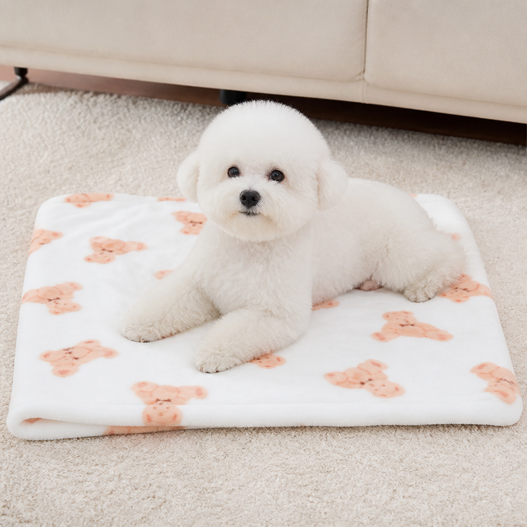 DogBedHouse Soft Fluffy Flannel Pet Blanket (Multiple Sizes & Patterns)