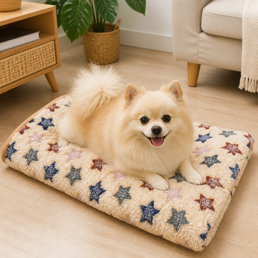 DogBedHouse Soft Fluffy Flannel Pet Blanket (Multiple Sizes & Patterns)