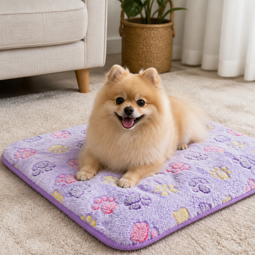 DogBedHouse Soft Fluffy Flannel Pet Blanket (Multiple Sizes & Patterns)