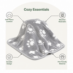 DogBedHouse Soft Fluffy Fleece & Machine-Washable Pet Blanket