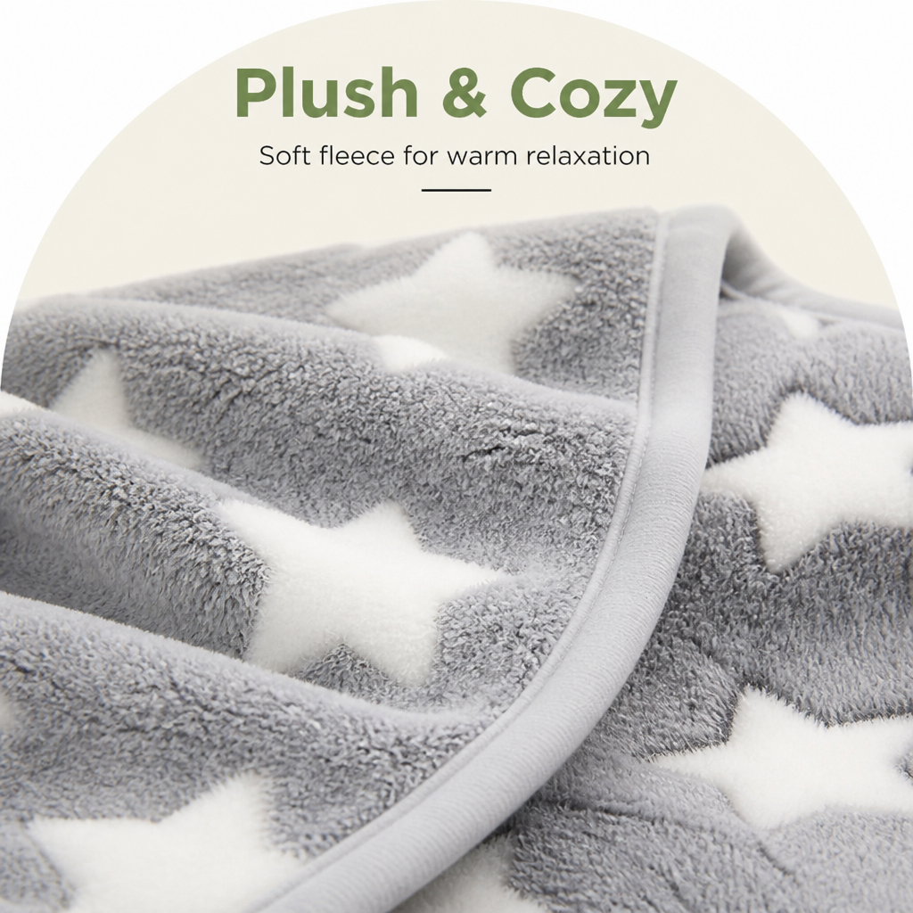 DogBedHouse Soft Fluffy Fleece & Machine-Washable Pet Blanket