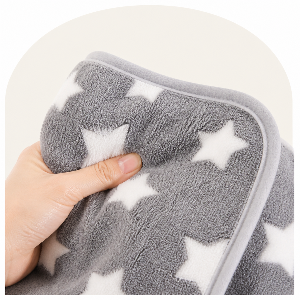 DogBedHouse Soft Fluffy Fleece & Machine-Washable Pet Blanket