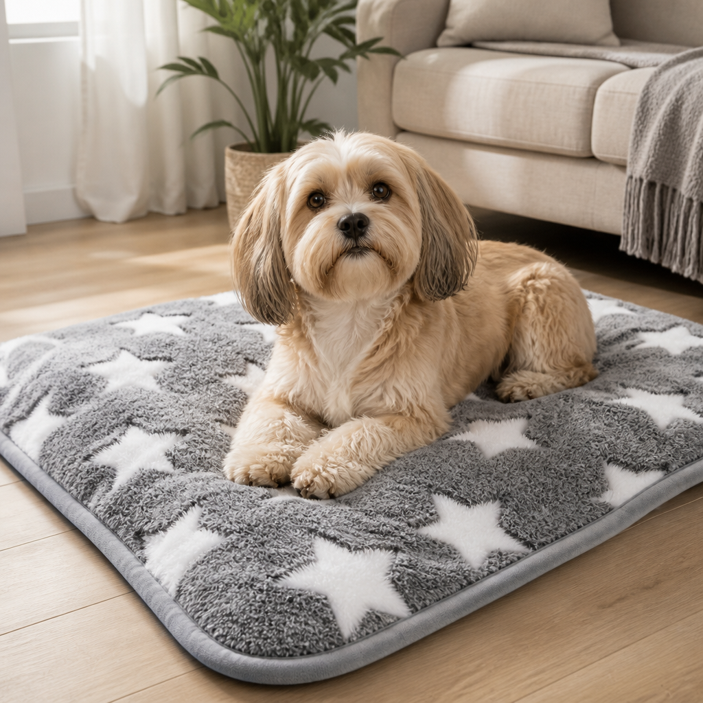 DogBedHouse Soft Fluffy Fleece & Machine-Washable Pet Blanket