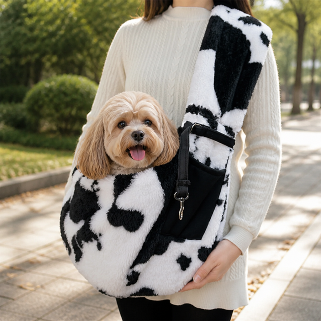 DogBedHouse Soft Plush & Lightweight Shoulder Sling Carrier (Up To 7 kg)
