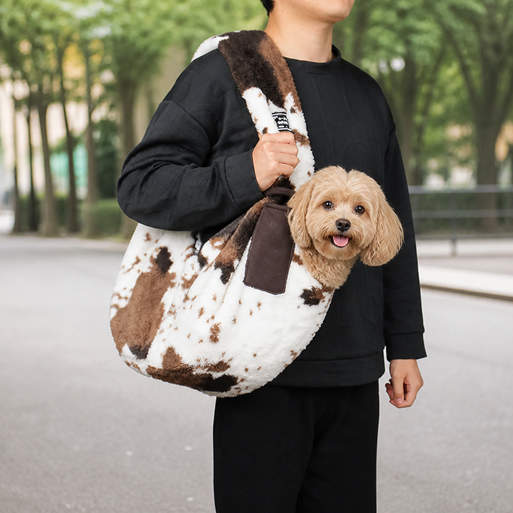 DogBedHouse Soft Plush & Lightweight Shoulder Sling Carrier (Up To 7 kg)