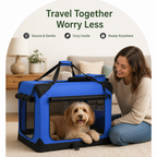 DogBedHouse Soft-Sided 3-Door Foldable Travel Carrier (Includes Mat & Straps)