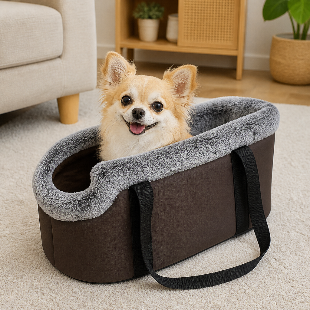 DogBedHouse Soft-Sided & Adjustable Inner Pad Travel Carrier