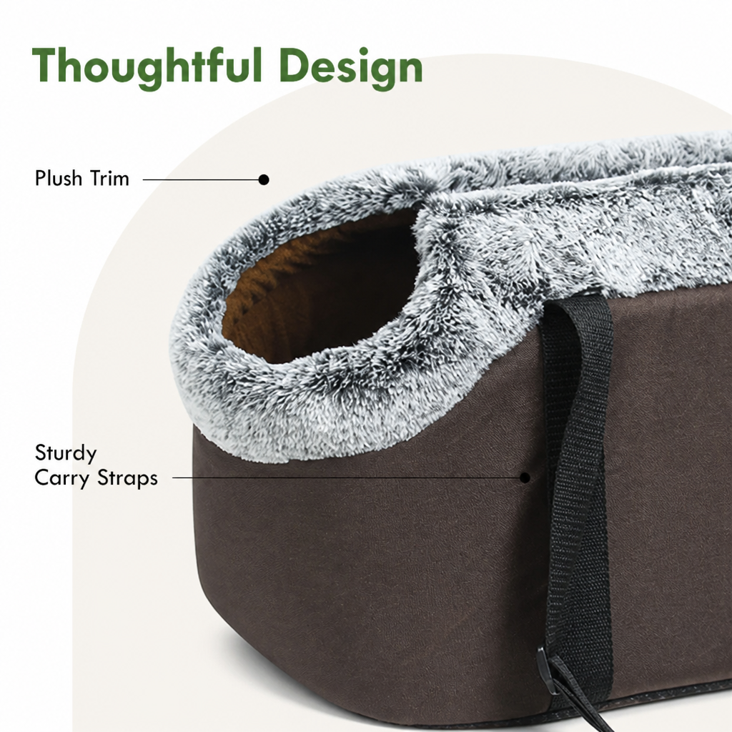 DogBedHouse Soft-Sided & Adjustable Inner Pad Travel Carrier