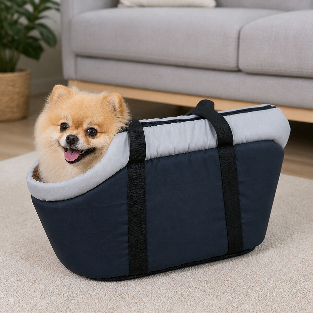 DogBedHouse Soft-Sided & Adjustable Inner Pad Travel Carrier