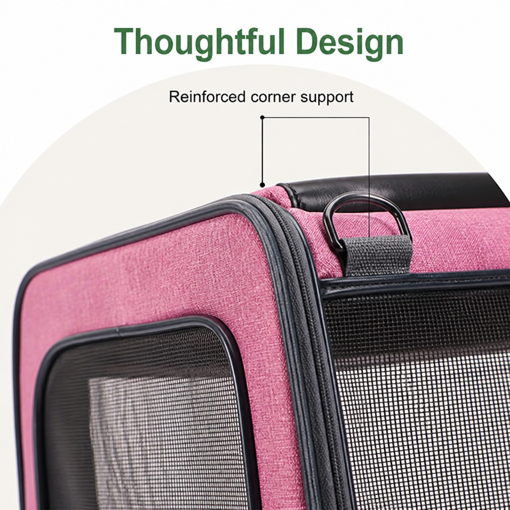 DogBedHouse Soft-Sided Spacious Travel Carrier