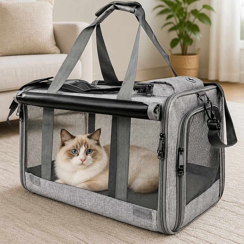 DogBedHouse Soft-Sided Spacious Travel Carrier