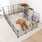 DogBedHouse Stackable & Expandable Metal Mesh Pet Fence Panels (DIY Kit)