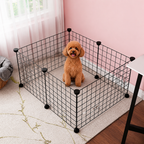 DogBedHouse Stackable & Expandable Metal Mesh Pet Fence Panels (DIY Kit)