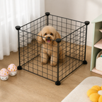 DogBedHouse Stackable & Expandable Metal Mesh Pet Fence Panels (DIY Kit)