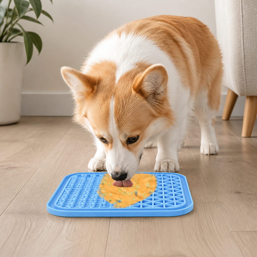 DogBedHouse Suction-Cup Slow Feeder Lick Mat